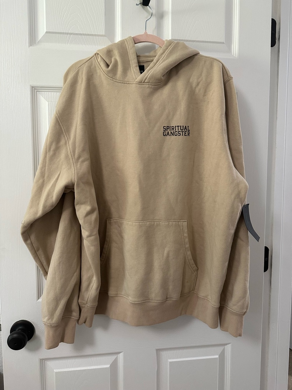 Spiritual Gangster Neutral Beige Pullover Hoodie